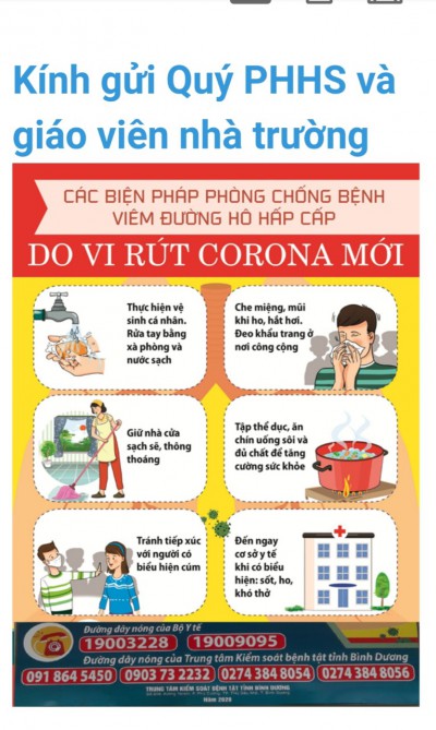 CÁC BIỆN PHÁP PHÒNG CHỐNG BỆNH VIÊM ĐƯỜNG HÔ HẤP CẤP DO VIRUT CORONA MỚI