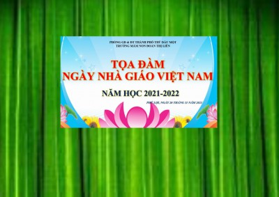 CBGV-CNV TRƯỜNG MN ĐOÀN THỊ LIÊN  TỌA ĐÀM NGÀY NHÀ GIÁO VIỆT NAM