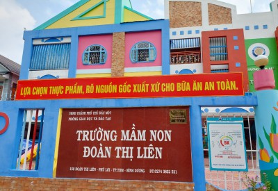 TRƯỜNG MẦM NON ĐOÀN THỊ LIÊN THỰC HIỆN: " THÁNG HÀNH ĐỘNG VÌ AN TOÀN THỰC PHẨM"