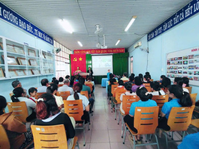 TỔ CHỨC TẬP HUẤN CÔNG TÁC  PHÒNG-CHỐNG TNTT TRẺ EM.