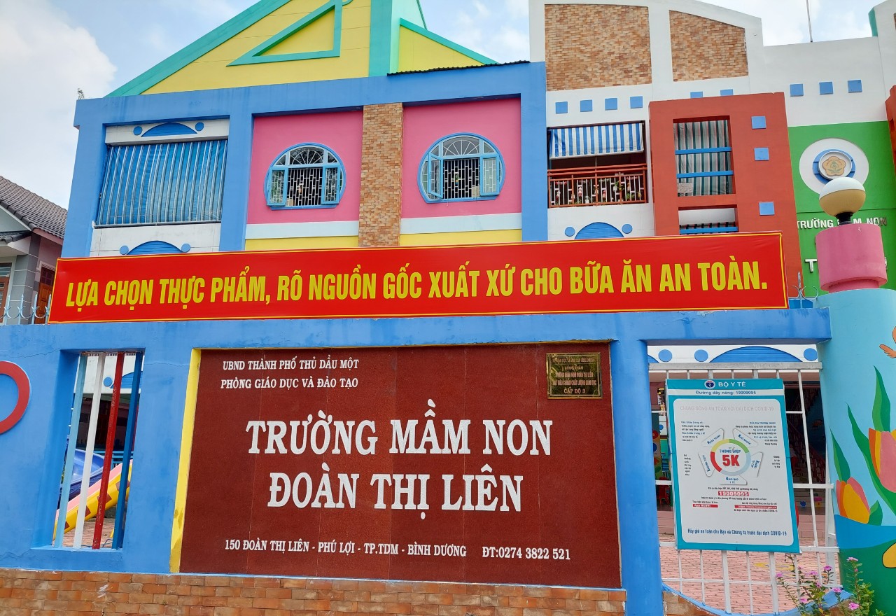 TRƯỜNG MẦM NON ĐOÀN THỊ LIÊN THỰC HIỆN: " THÁNG HÀNH ĐỘNG VÌ AN TOÀN THỰC PHẨM"