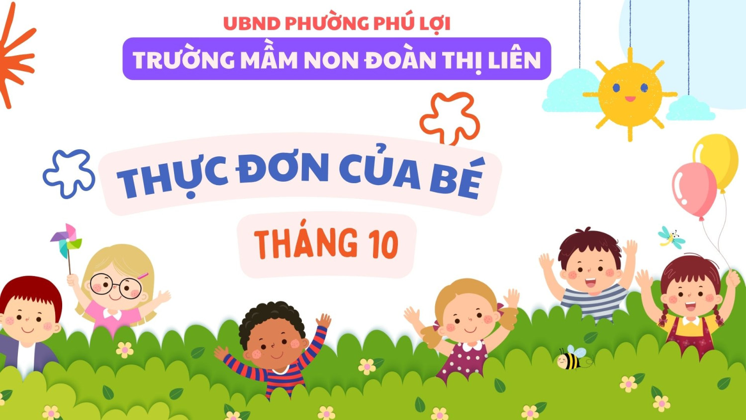 BA MẸ HÃY CÙNG XEM THỰC ĐƠN THÁNG 10 CỦA BÉ NHÉ!
