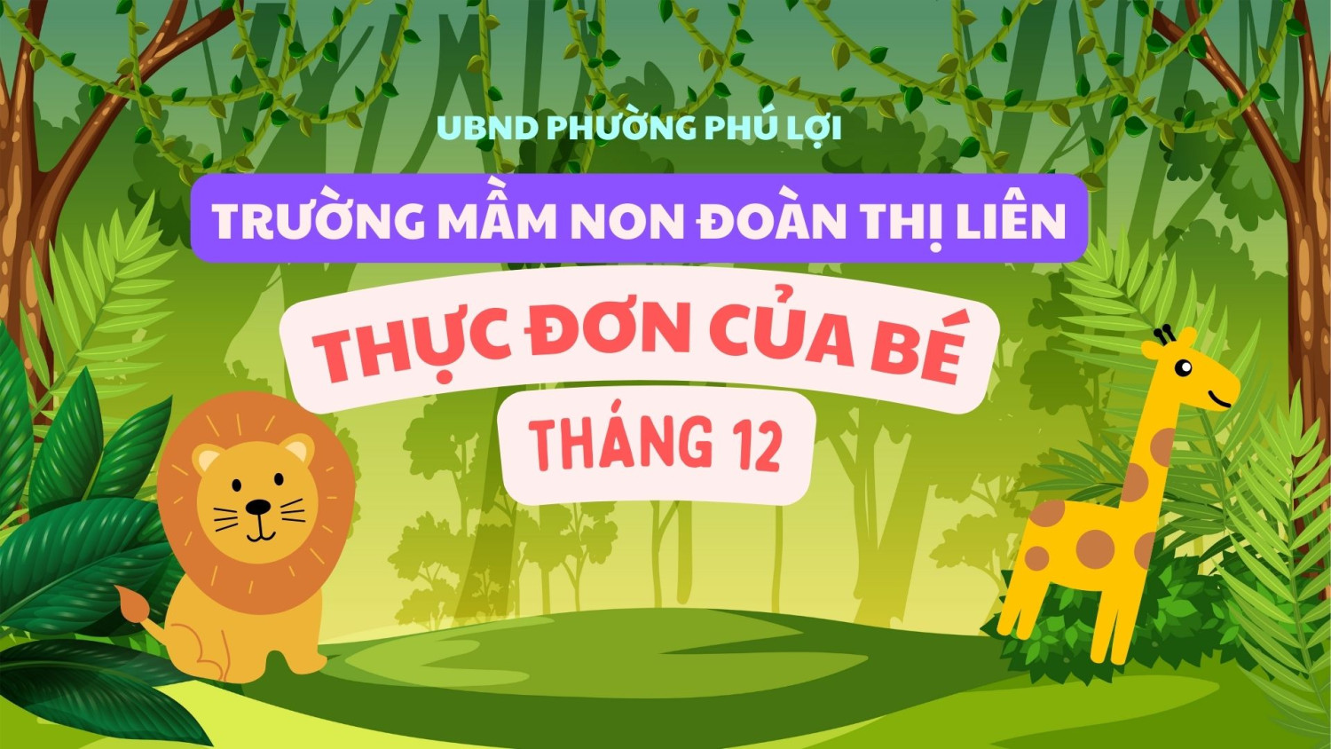 THỰC ĐƠN THÁNG 12