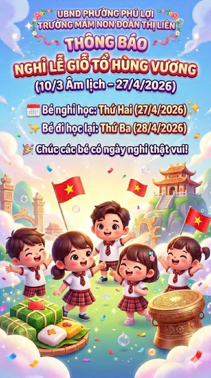 NGHỈ LỄ GIỖ TỔ HÙNG VƯƠNG 10/3 ÂM LỊCH