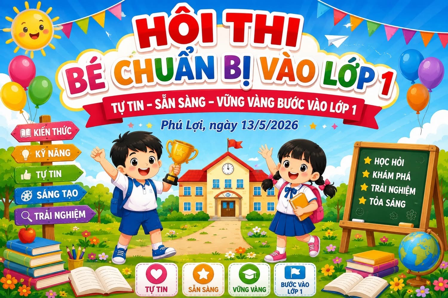 BÉ CHUẨN BỊ VÀO LỚP 1