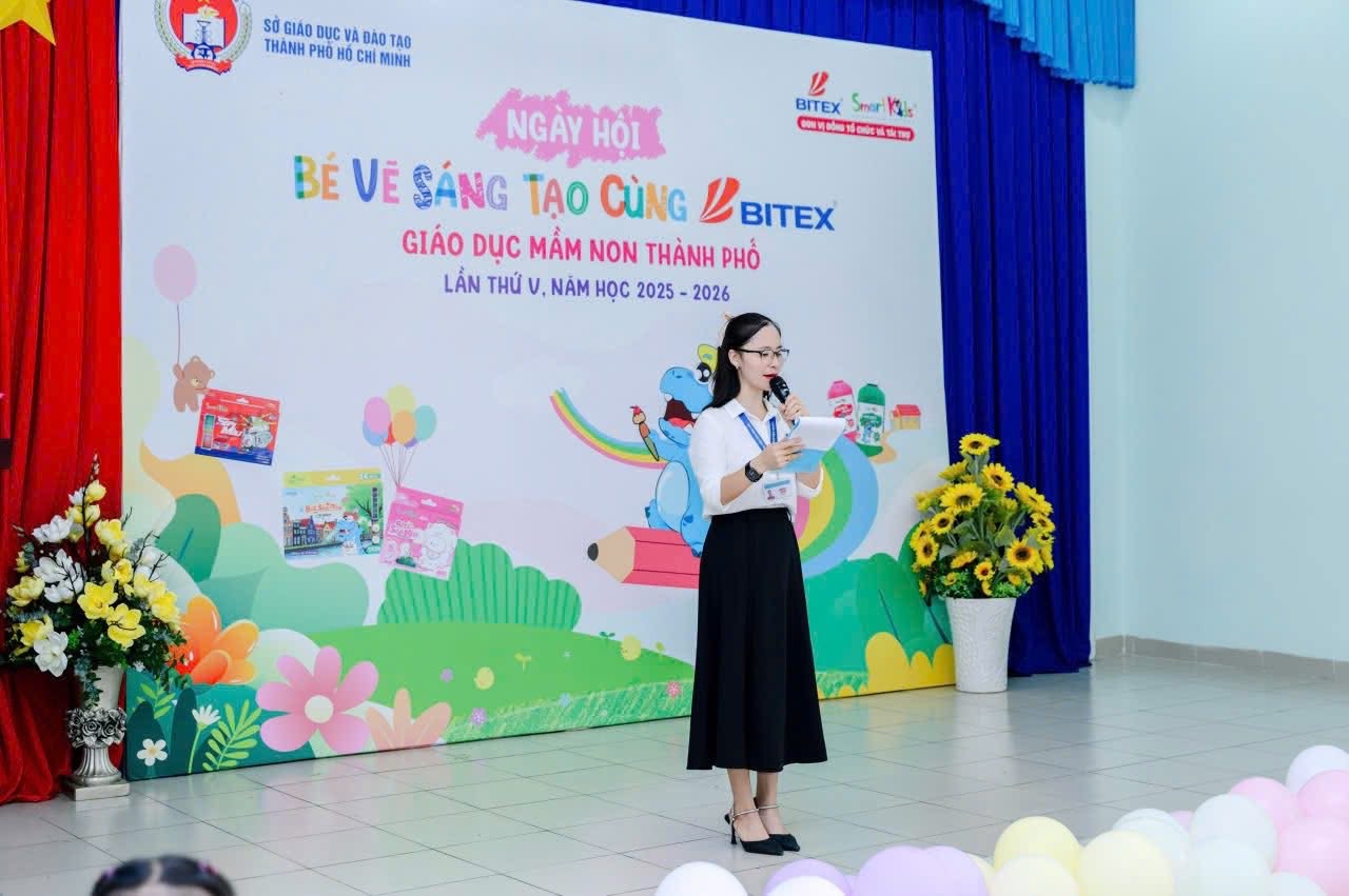 TRƯỜNG MẦM NON ĐOÀN THỊ LIÊN THAM GIA HỘI THI "BÉ VẼ SÁNG TẠO CÙNG BITEX LẦN V" NĂM HỌC 2025-2026