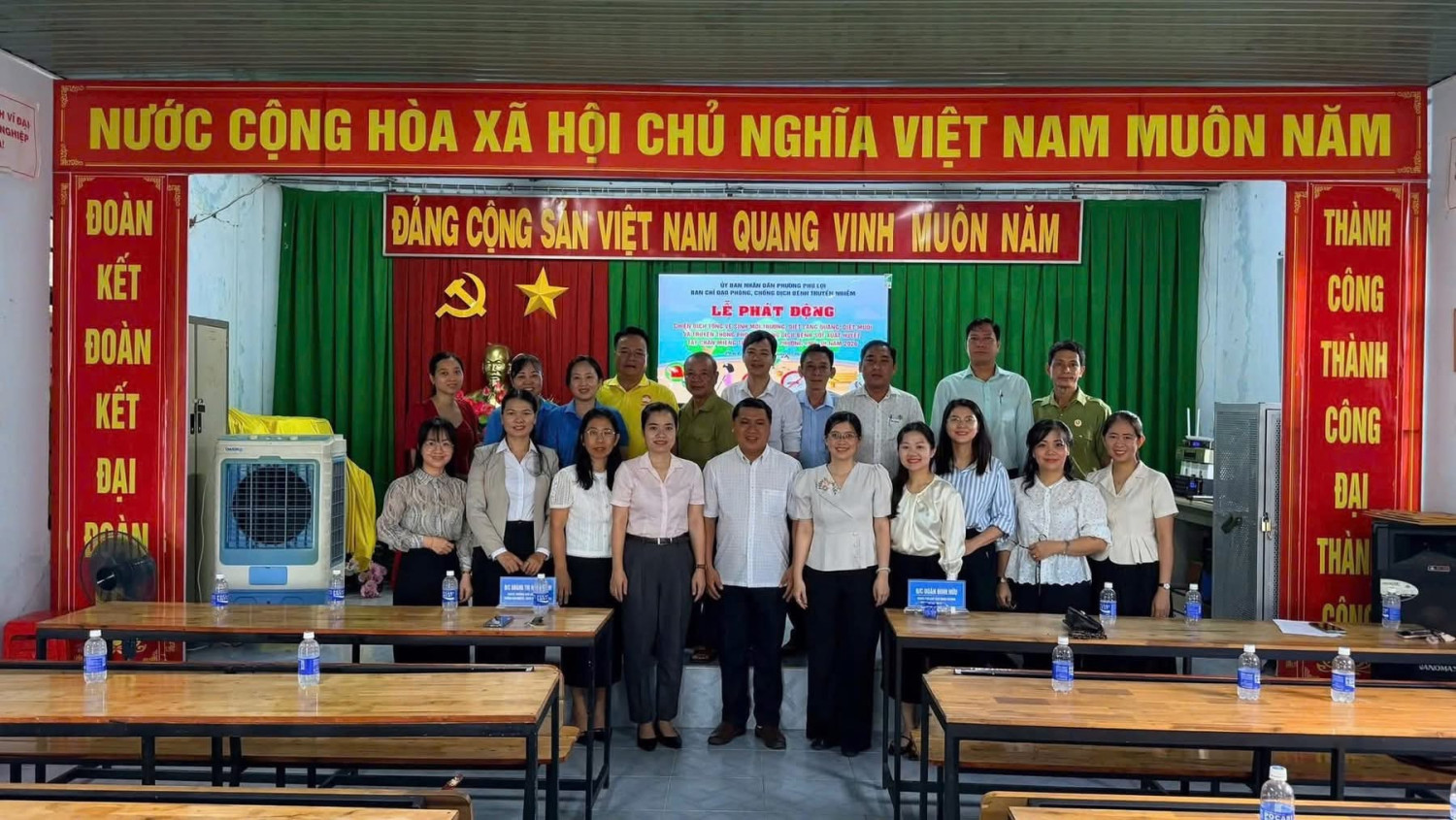 LỄ PHÁT ĐỘNG CHIẾN DỊCH TỔNG VỆ SINH MÔI TRƯỜNG-DIỆT LĂNG QUĂNG, DIỆT MUỖI CHUNG TAY ĐẨY LÙI SỐT XUẤT HUYẾT & TAY CHÂN MIỆNG