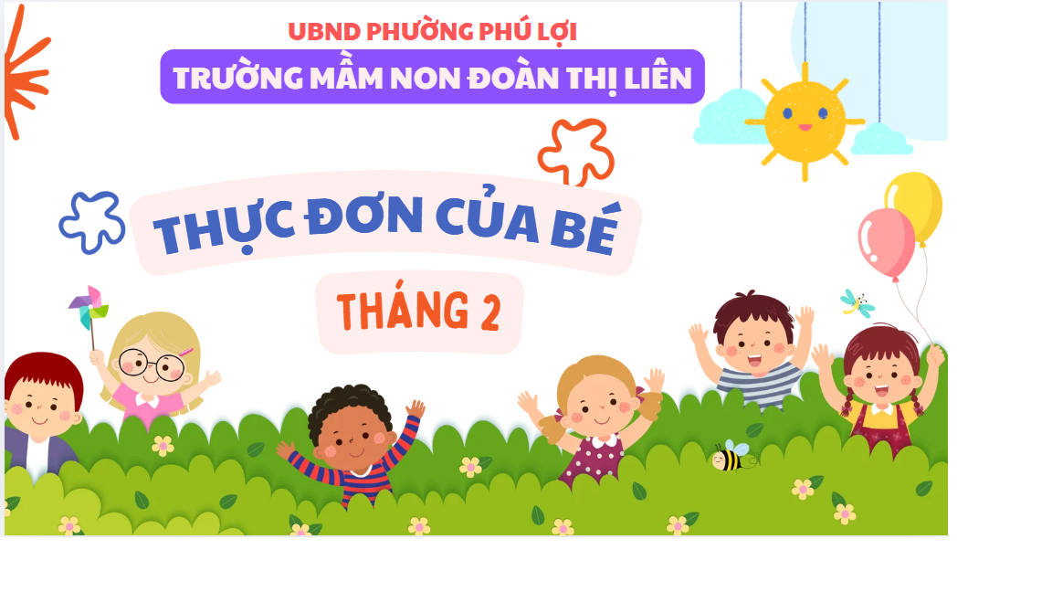Thực đơn tháng 2