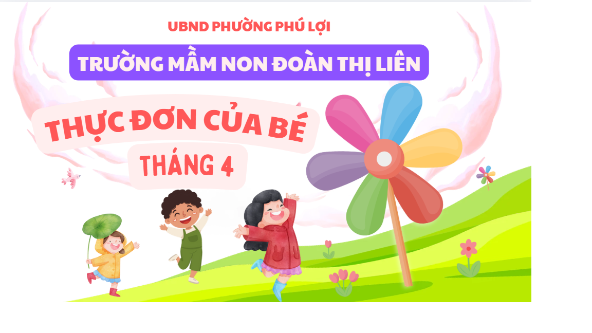 Thực đơn tháng 4