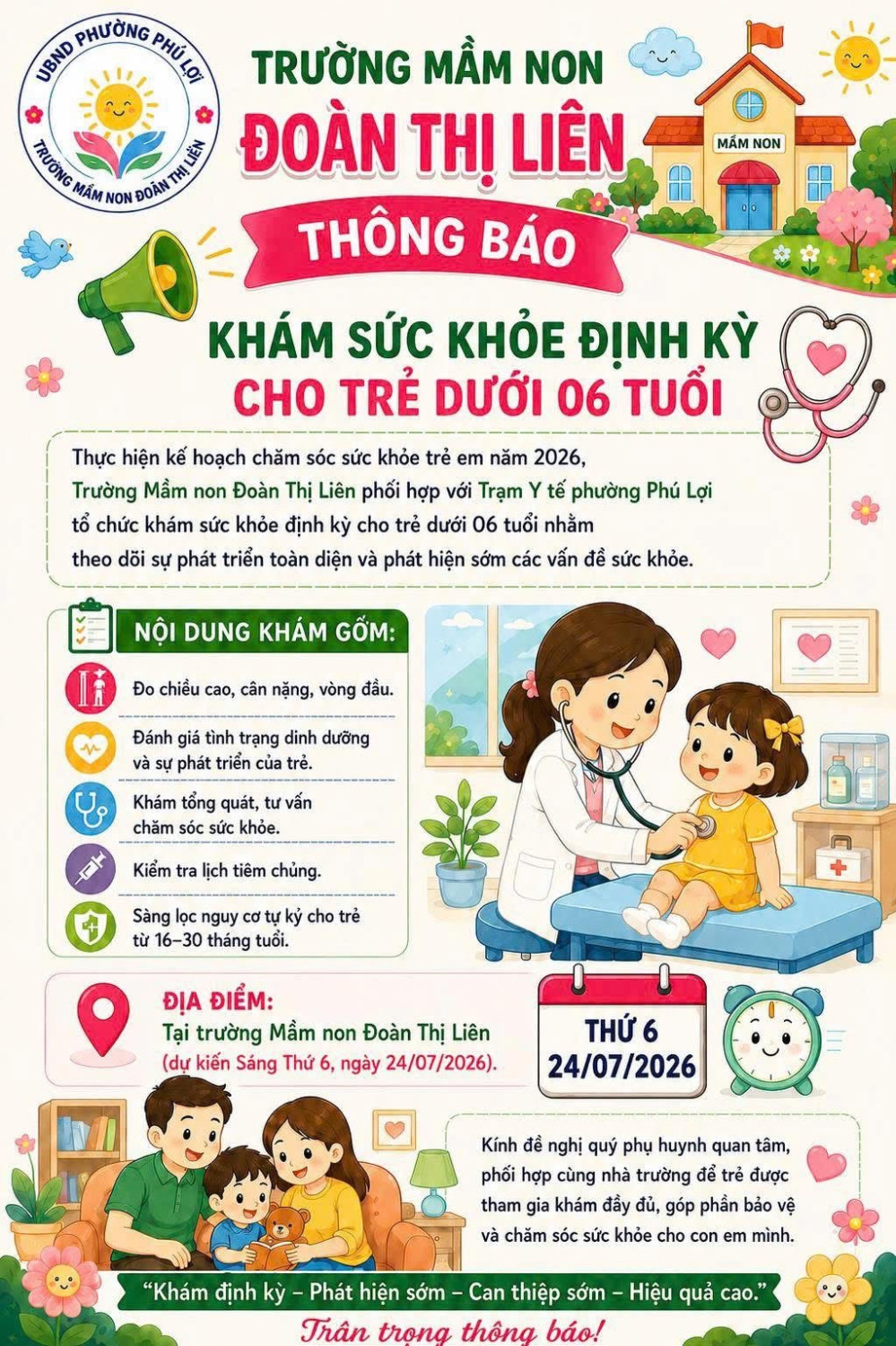 KHÁM SỨC KHOẺ ĐỊNH KỲ NĂM 2026